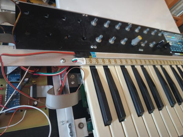 Velocity sensitive keyboard